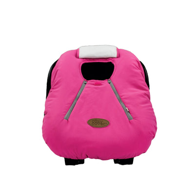 CozyBaby Original Infant Car Seat Cover w/ Dual Zippers & Elastic Edge, Pink - VMInnovations