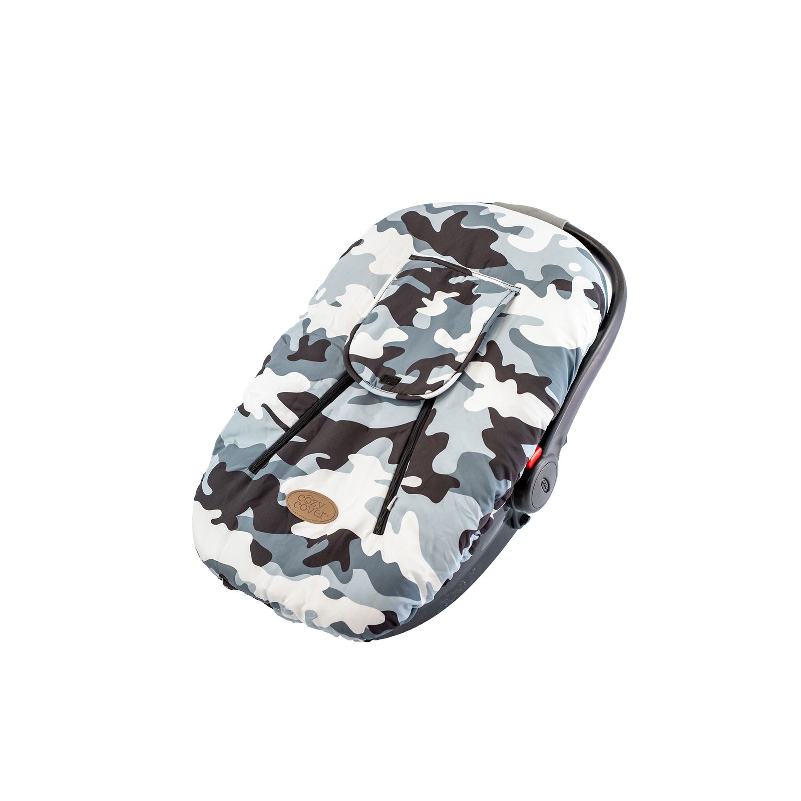 CozyBaby Original Infant Car Seat Cover w/ Dual Zippers & Elastic Edge, Camo - VMInnovations