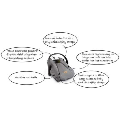 CozyBaby Original Infant Car Seat Cover w/ Dual Zippers, Camo (Open Box) - VMInnovations