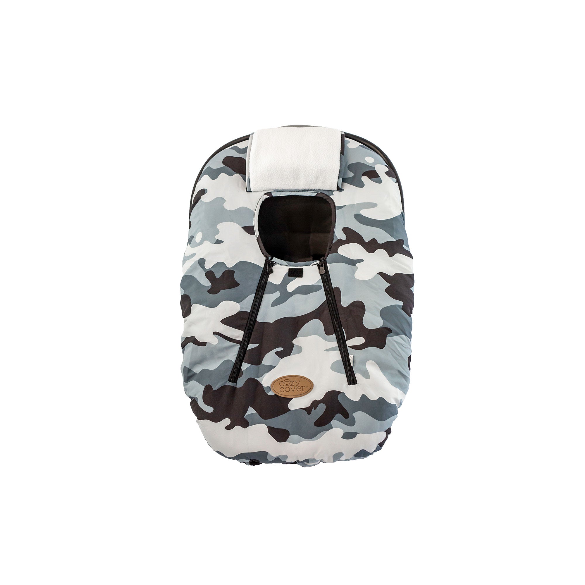 CozyBaby Original Infant Car Seat Cover w/ Dual Zippers & Elastic Edge, Camo - VMInnovations