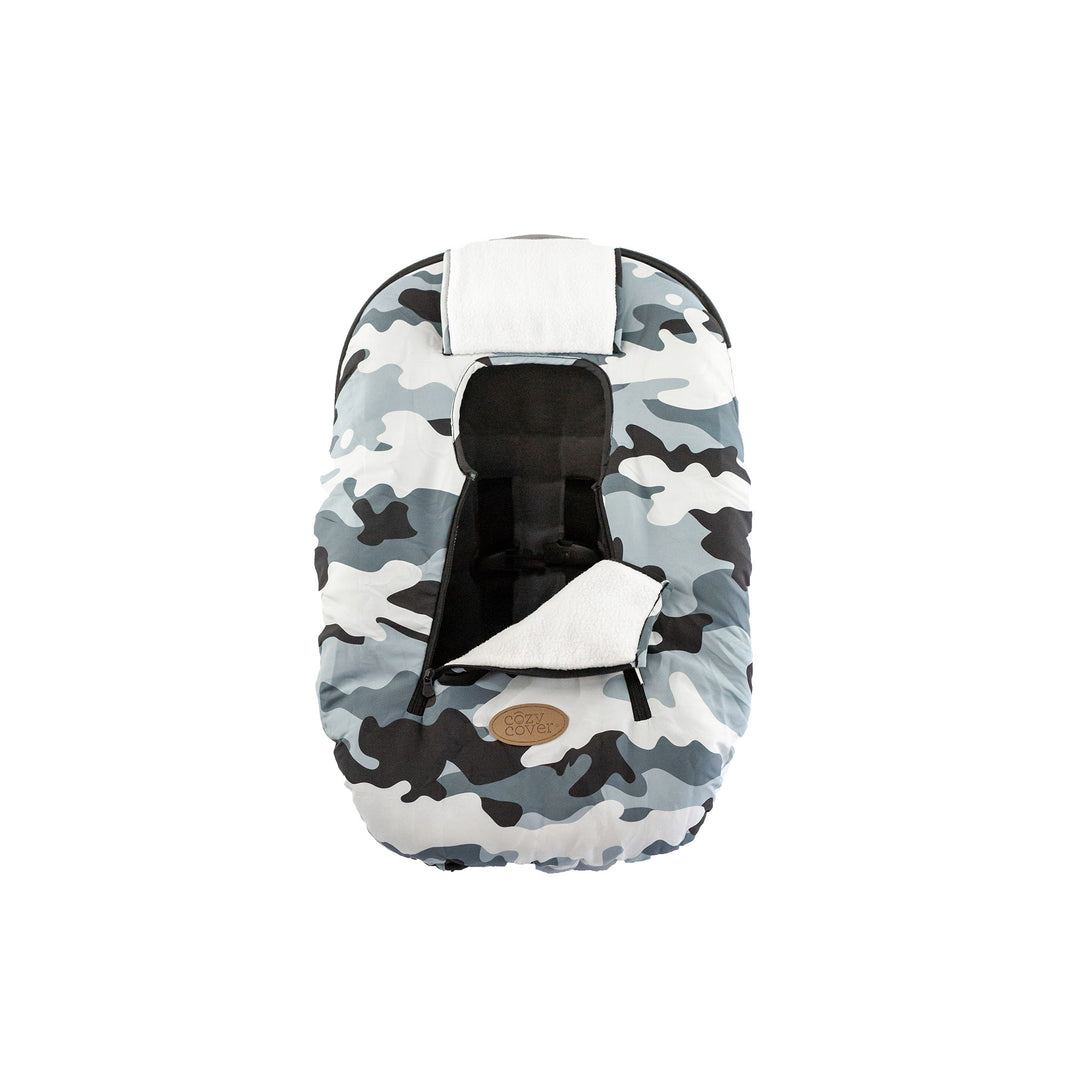 CozyBaby Original Infant Car Seat Cover w/ Dual Zippers, Camo (Open Box) - VMInnovations