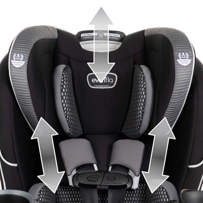 Evenflo EveryFit 39312376 4 in 1 Convertible Car Seat, 10 and Under, Olympus - VMInnovations