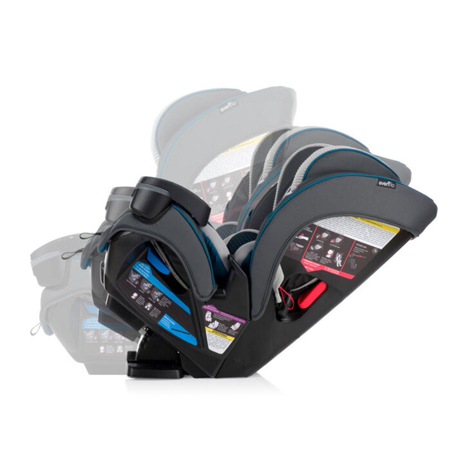 Evenflo EveryFit 39312379 4 in 1 Convertible Car Seat, 10 and Under, Sawyer