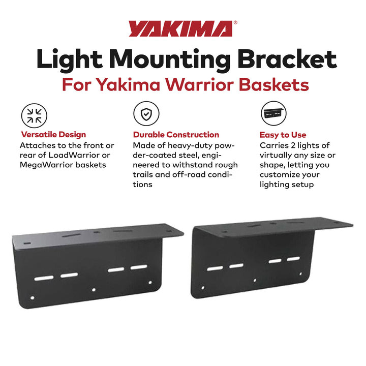 Yakima Light Mounting Brackets Heavy Duty Steel Light Mount for Baskets (Used) - VMInnovations