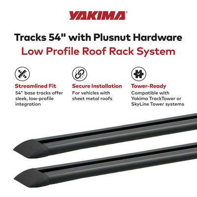 Yakima Tracks 54 in. Roof Rack System Compatible & Skyline Towers (Open Box) - VMInnovations