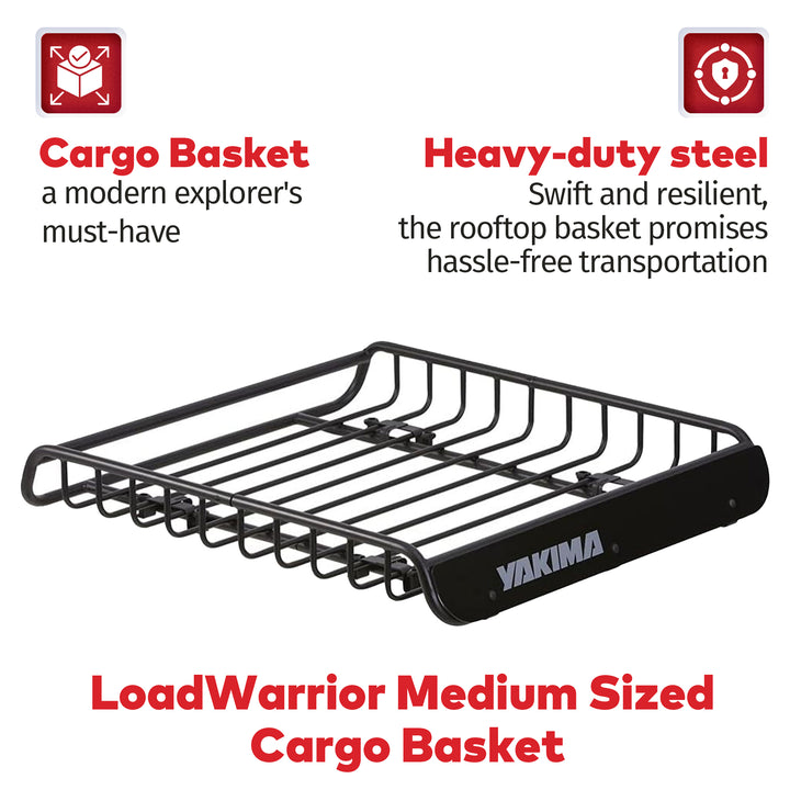 Yakima LoadWarrior Medium Sized Cargo Basket For All Yakima StreamLine Crossbars