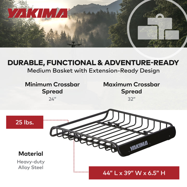 Yakima LoadWarrior Medium Cargo Basket;All Yakima StreamLine Crossbars(Open Box)