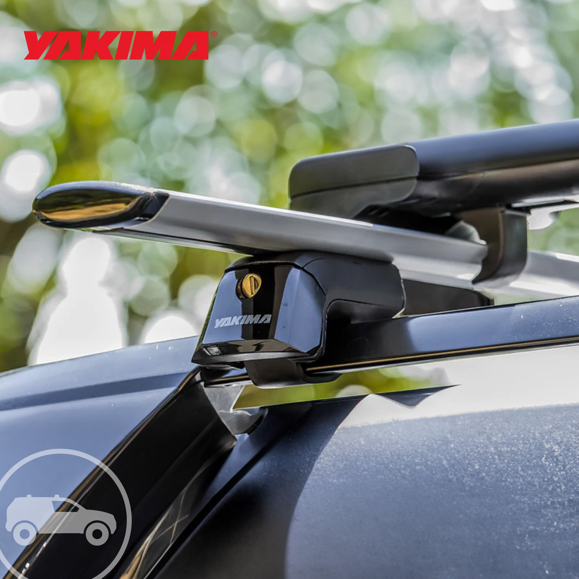 Yakima JayLow Rooftop Mounted Kayak Rack and 4 Pack Car Rack SKS Lock Cylinders - VMInnovations
