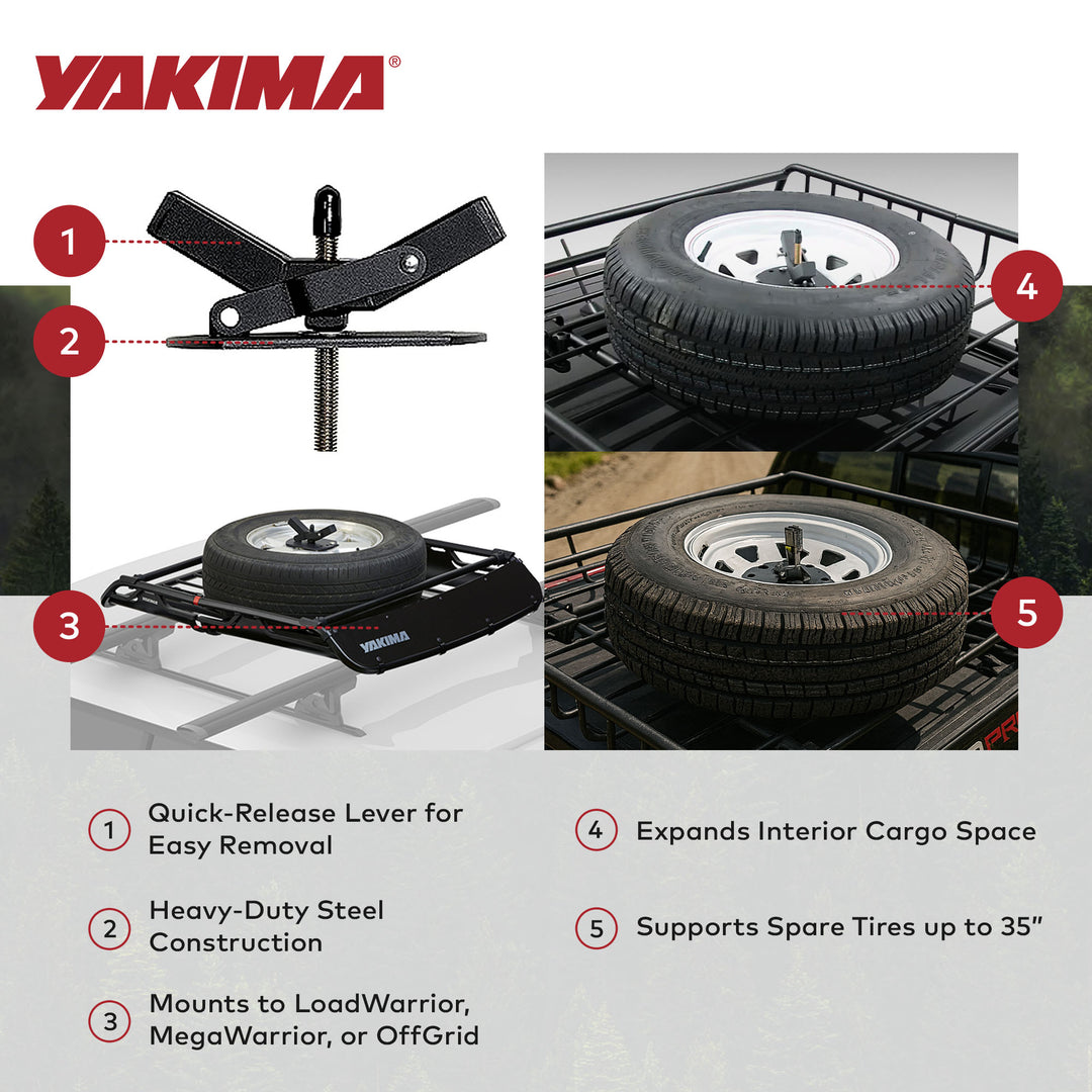 Yakima Release Spare Carrier for LoadWarrior, MegaWarrior, or OffGrid (Open Box)
