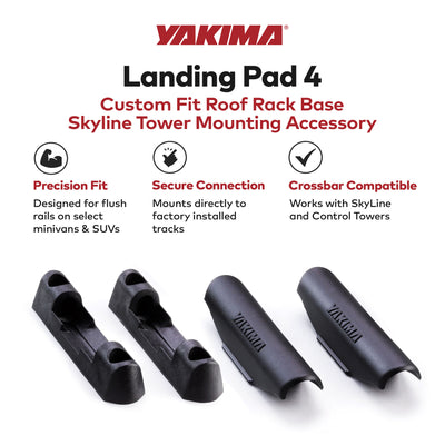 YAKIMA Landing Pad 4, Point Mounts, Select Chrysler/Dodge/Land Rover(Open Box) - VMInnovations