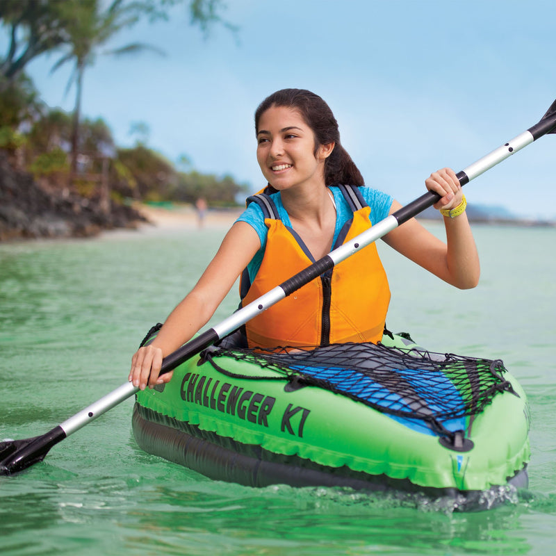 Intex 1-Person Inflatable Kayak (2 Pack) w/ 2-Person Inflatable Kayak w/ pump