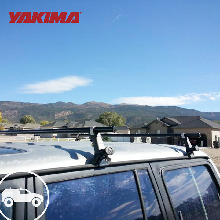 Yakima RoundBar Medium 58” Steel Roof Rack System Crossbars, Set of 2 (Open Box)