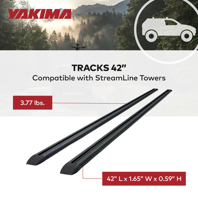 Yakima 42 in. Roof Rack System w/PlusNuts, Compatible w/StreamLine Towers (Used)