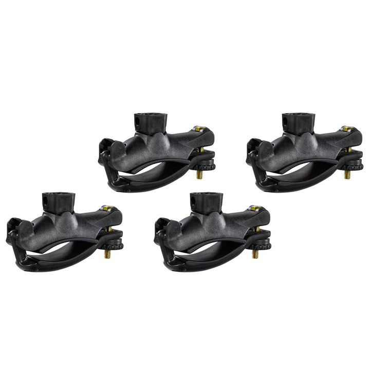 Yakima Universal MightyMount Mounts Aero or Factory Crossbars, Black, Set of 4