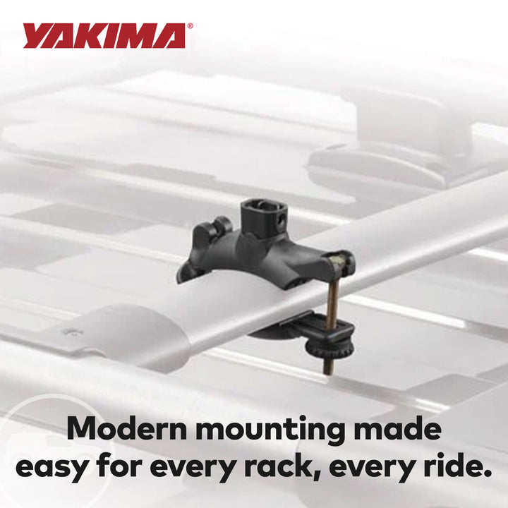 Yakima Universal MightyMount Mounts Aero or Factory Crossbars, Black,4Pc(Used)