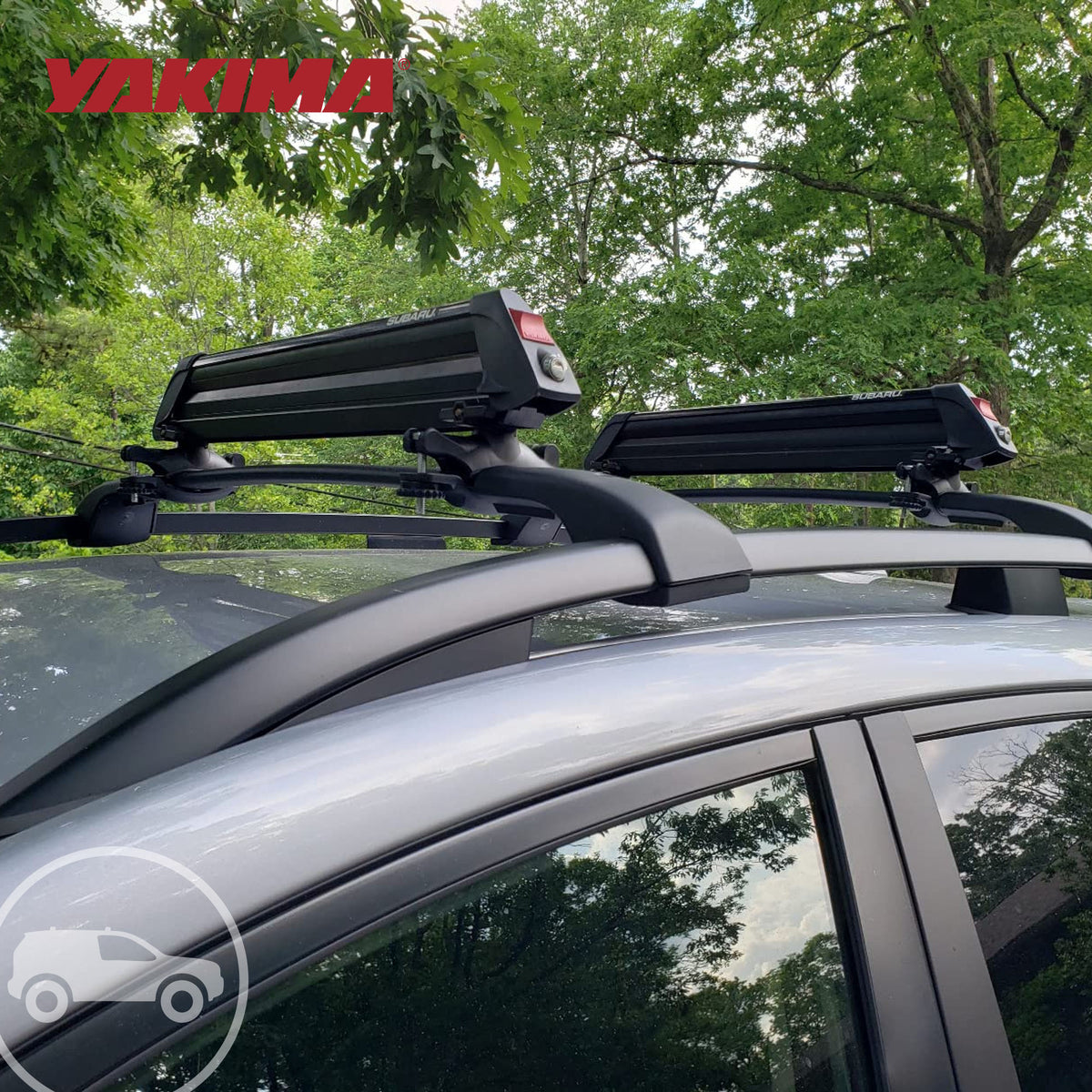 Yakima MightyMount Mounts Aero or Factory Crossbars, Black, Set of 4 (Open Box)