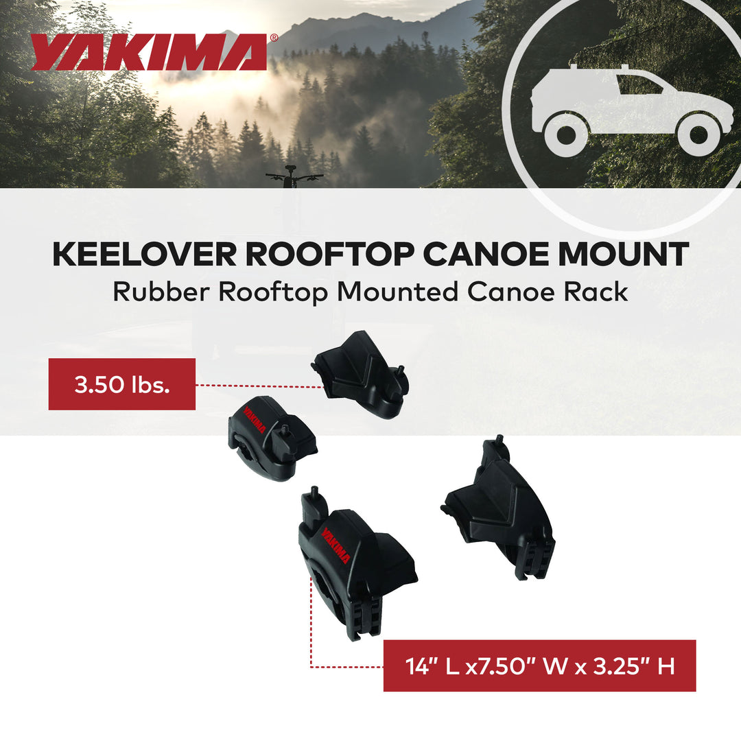 Yakima KeelOver Rooftop Single Canoe Mount Strap Vehicle Attachment(Open Box)