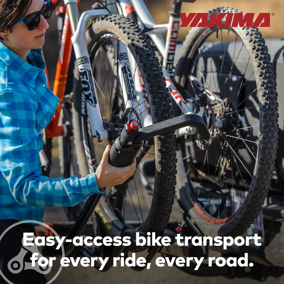 Yakima HoldUp 2 Bike Capacity 1.25" Hitch Bicycle Bike Rack w/SKS Locks, Black