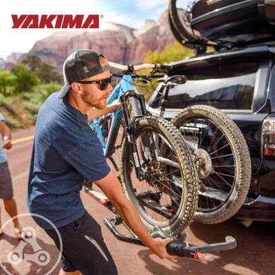 Yakima HoldUp 2 Bike 1.25" Hitch Bicycle Bike Rack w/SKS Locks, Black (Used)