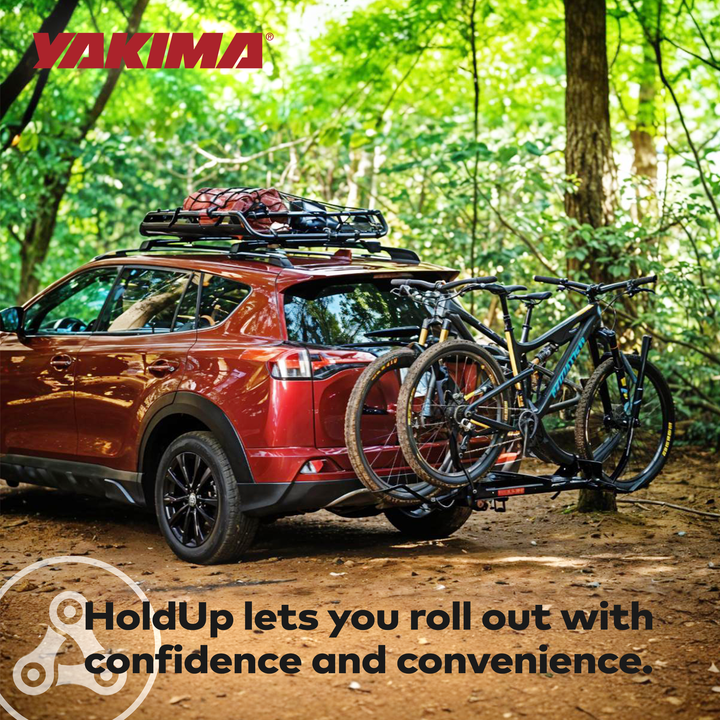 Yakima HoldUp 2 Bike Capacity 2" Hitch Bike Rack w/SKS Locks, Black (Open Box)