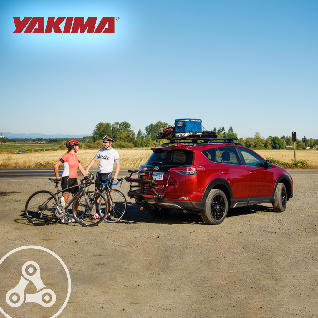 Yakima HoldUp 2 Bike Capacity 2" Hitch Bicycle Bike Rack with SKS Locks, Black