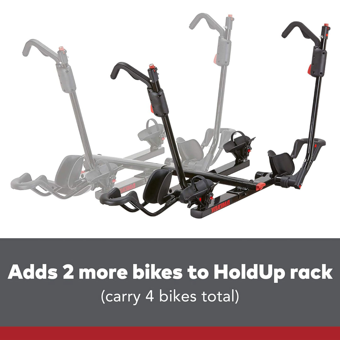 Yakima HoldUp Plus 2 Hitch Bike Rack Extension with StrongArm Design, Black