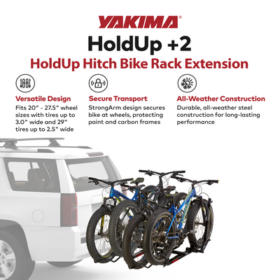 Yakima HoldUp 2" Bicycle Bike Rack, HoldUp Rack Extension & BackSwing Adapter