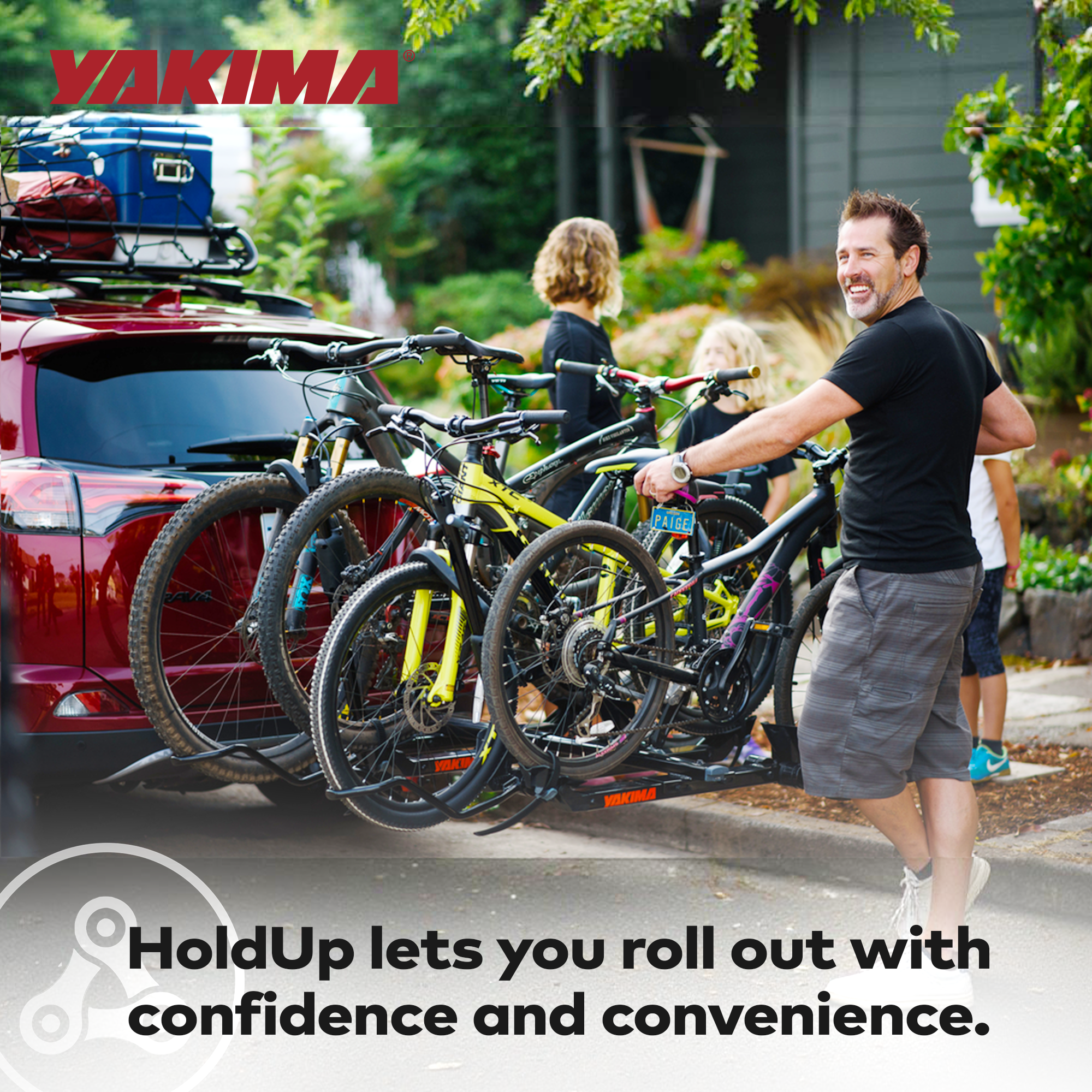 Yakima HoldUp 2 Bike Capacity 2" Hitch Bicycle Bike Rack & HoldUp Rack Extension