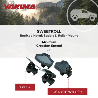 Yakima Rooftop Boat Loader w/Heavy Duty Straps & Bow & Stern Tie Downs(Open Box)