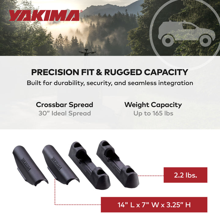YAKIMA Landing Pad Fixed Point Tower Compatible w/10-14 Subaru Outback, Set of 4 - VMInnovations