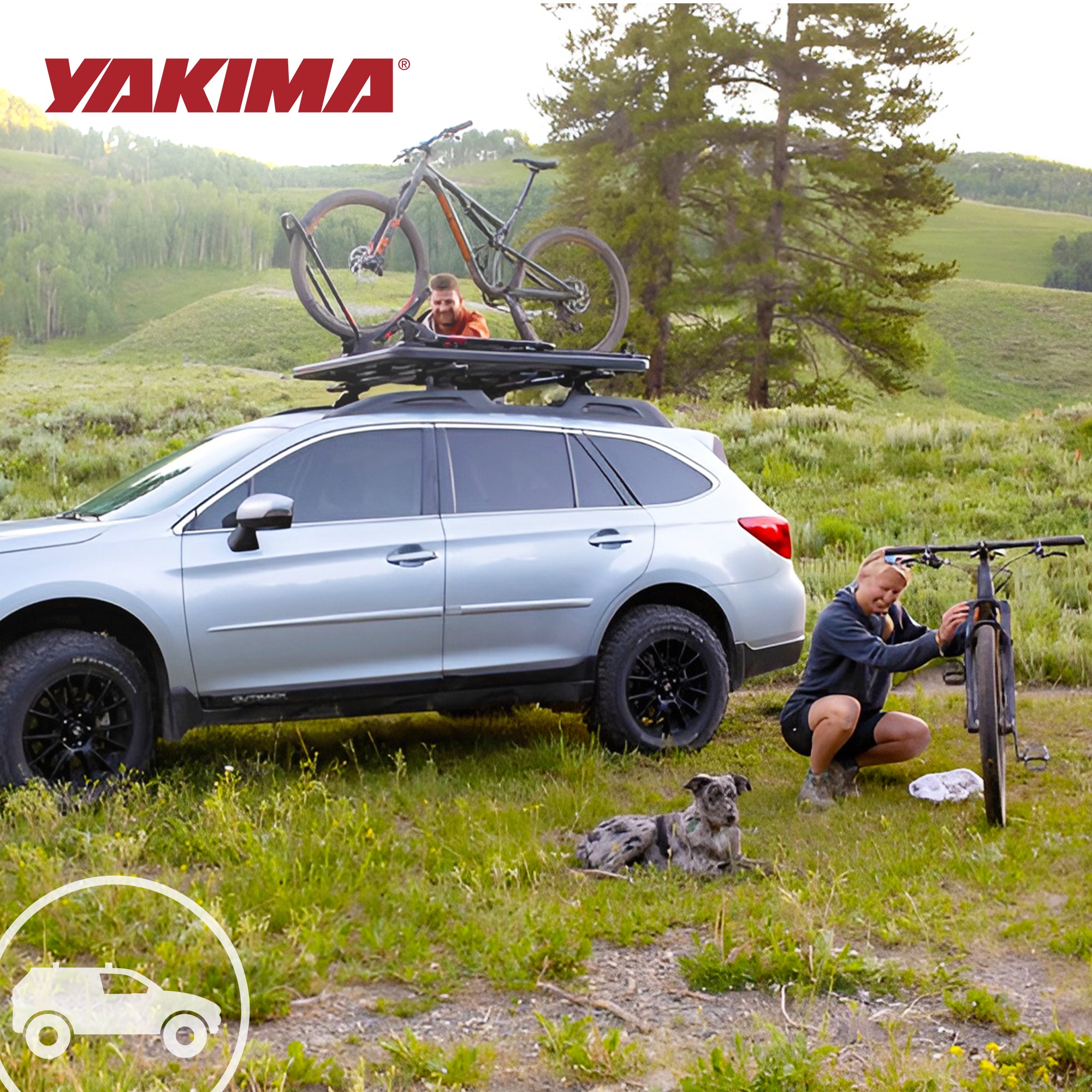 YAKIMA Landing Pad 15, Fixed Point Mounts 15-19 Subaru Outback, Black (Open Box)
