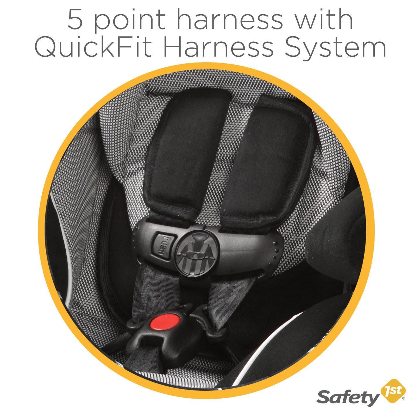 Safety 1st Alpha Omega Elite Convertible 3-in-1 Baby Car Seat Quartz (Open Box)