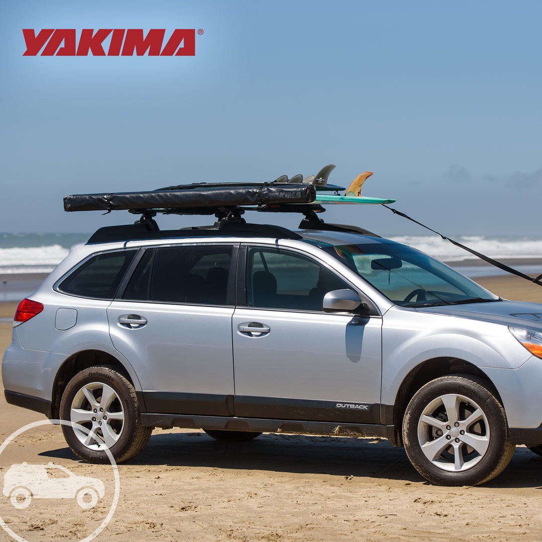 YAKIMA 50" Steel CoreBar Aerodynamic Roof Rack Crossbars, Black, Set of 2 (Used) - VMInnovations