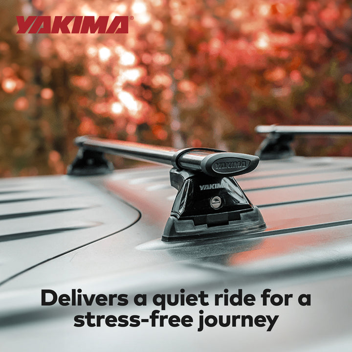 YAKIMA 70" Steel CoreBar Aerodynamic Roof Rack, Black, Set of 2 (Open Box)