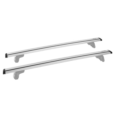 Yakima 60" Pair Aluminum JetStream Aerodynamic Roof Rack Crossbars, Silver(Used)