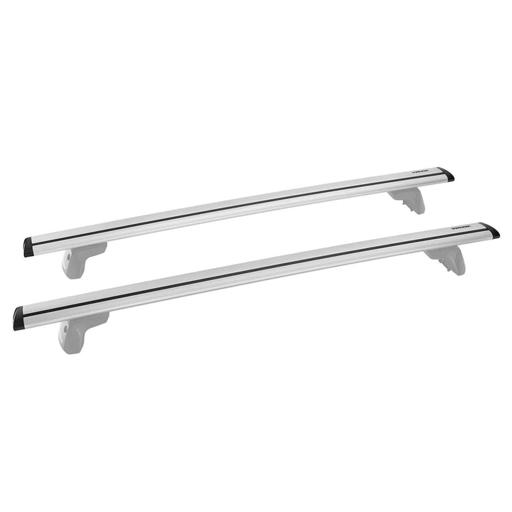 Yakima 60" Pair Aluminum JetStream Aerodynamic Roof Rack Crossbars, Silver(Used)