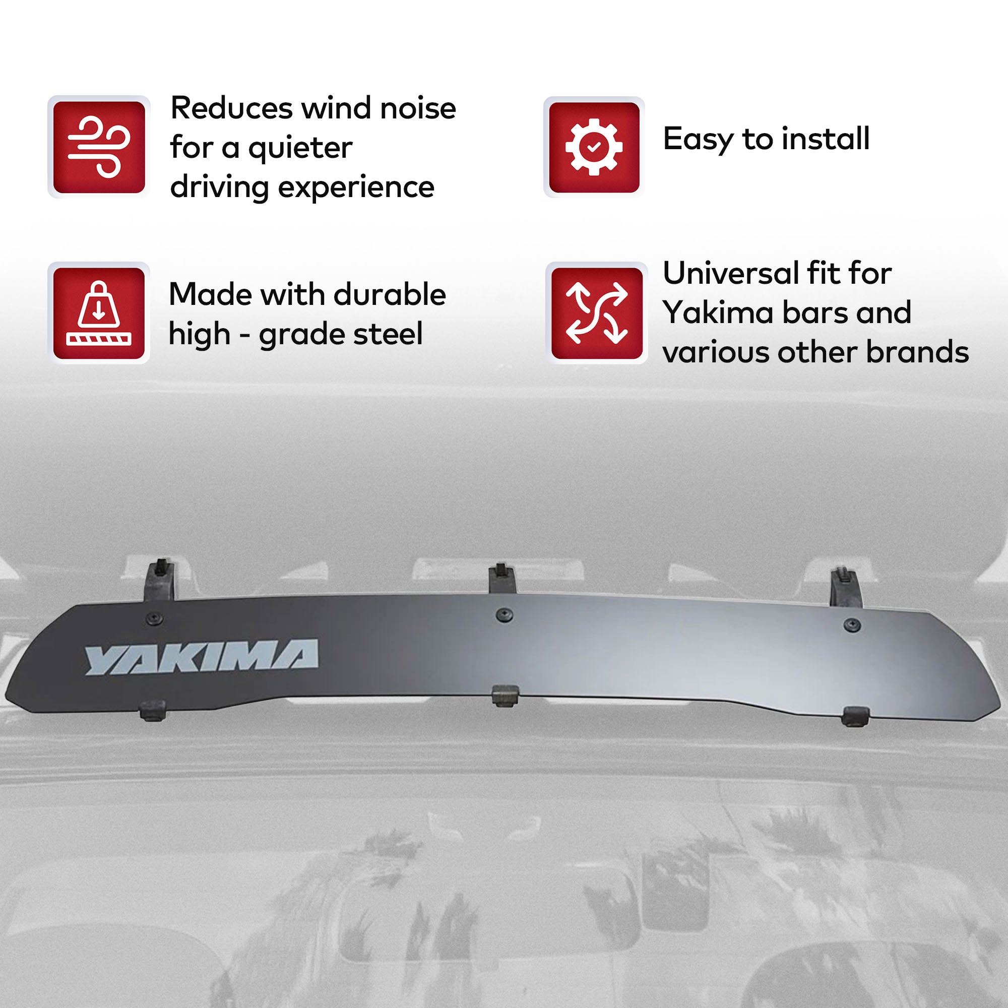 Yakima 34 Inch Roof Rack Wind Fairing, Compatible w/StreamLine Towers (Used) - VMInnovations