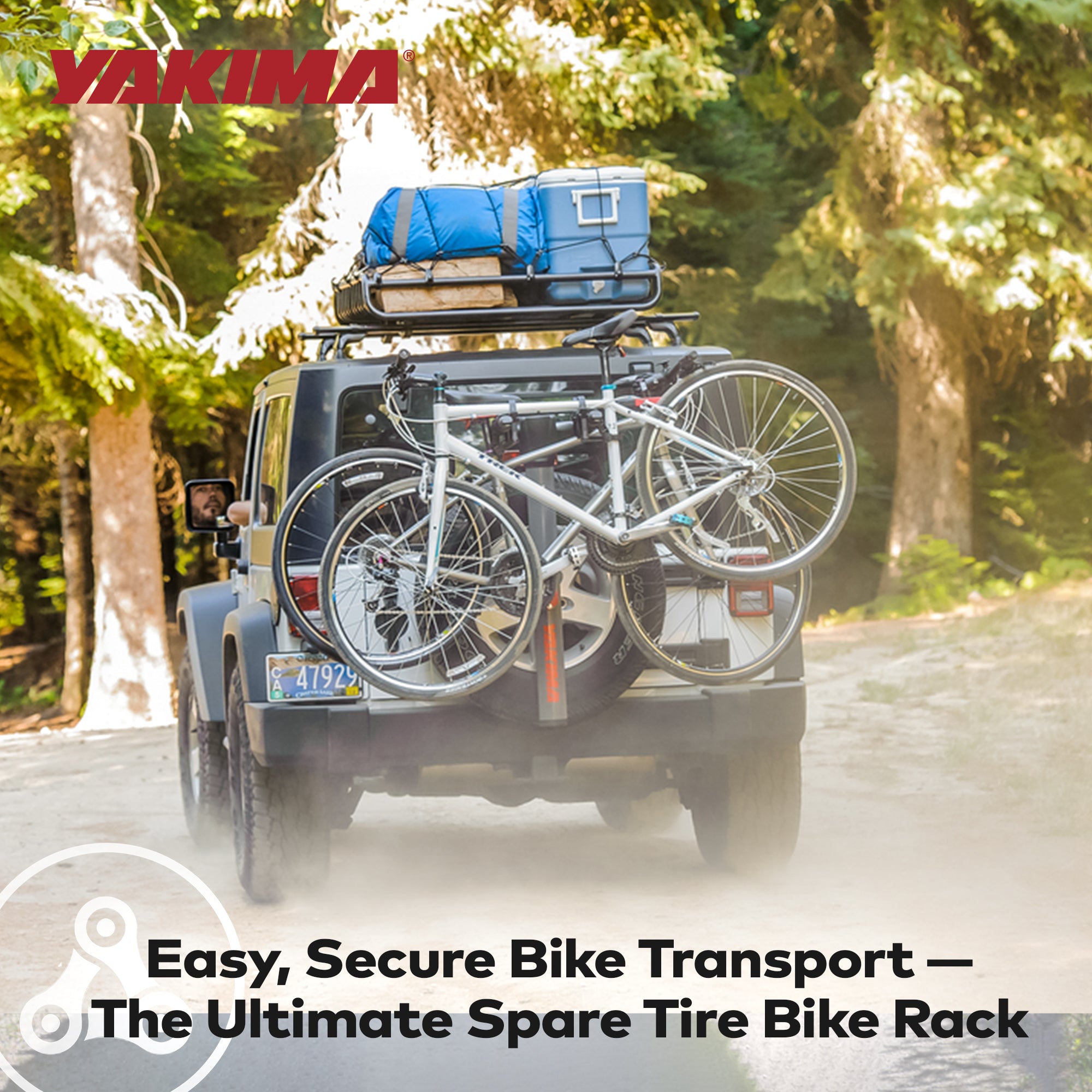 Yakima Rear Spare Tire Mounted 2 Bike Bicycle Rack, Gray/Black (For Parts) - VMInnovations