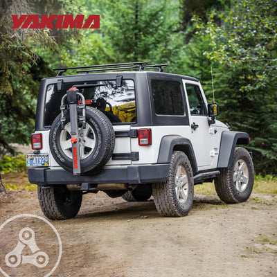Yakima Rear Spare Tire Mounted 2 Bike Bicycle Rack, Gray/Black (For Parts) - VMInnovations