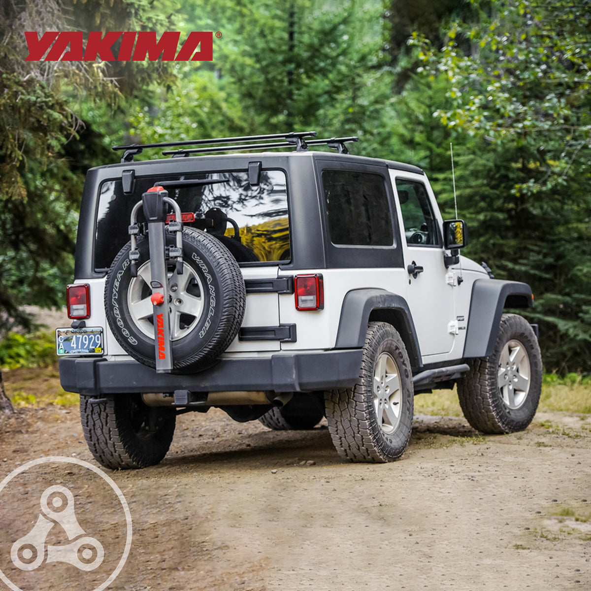 Yakima Rear Spare Tire Mounted 2 Bike Bicycle Rack, Gray/Black (For Parts) - VMInnovations