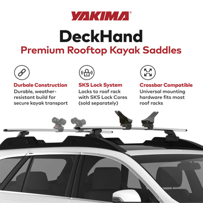 Yakima Premium Vehicle Roof Rack Saddle Mount for Kayak or Small Boat (Open Box) - VMInnovations