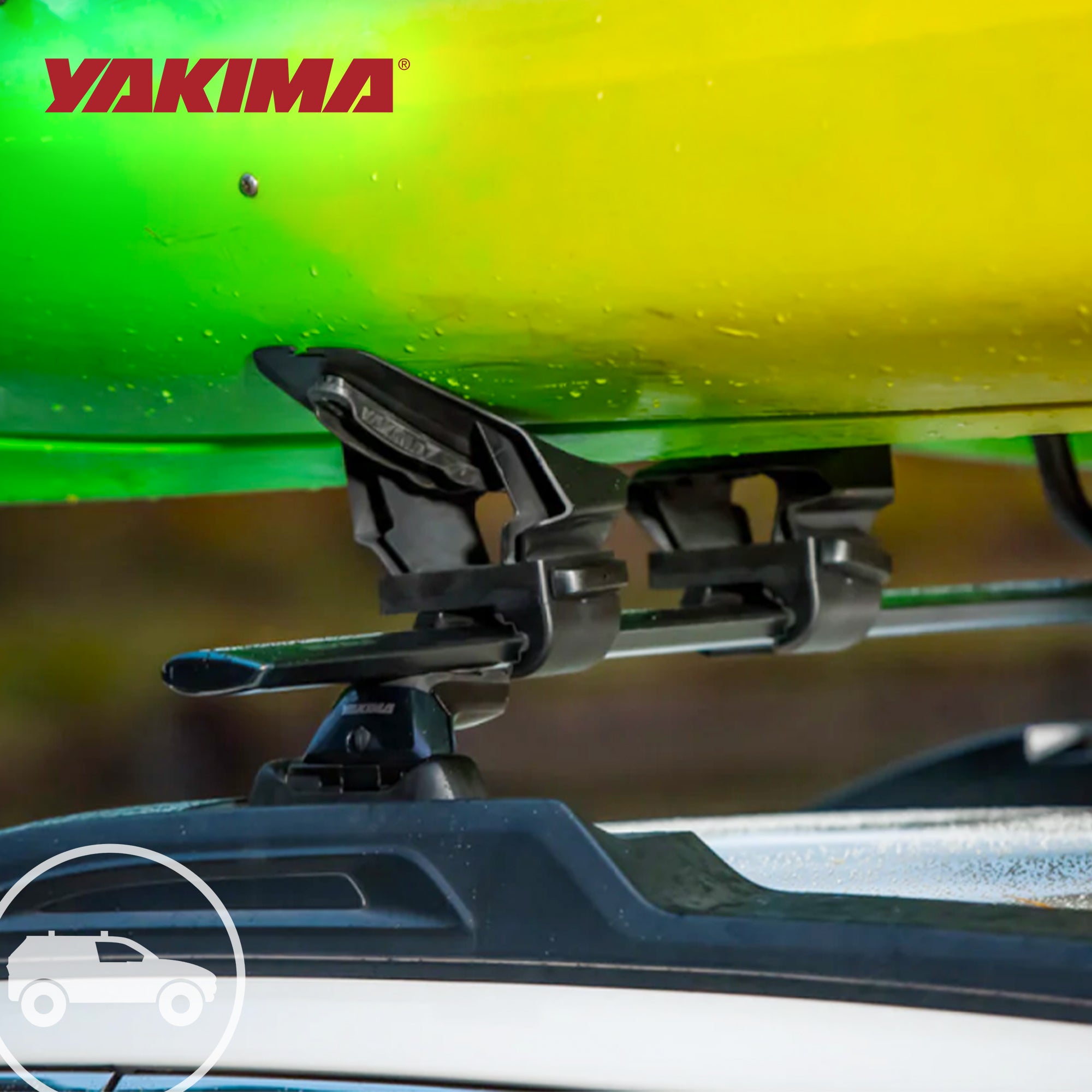Yakima Premium Vehicle Roof Rack Saddle Mount for Kayak or Small Boat (Open Box) - VMInnovations