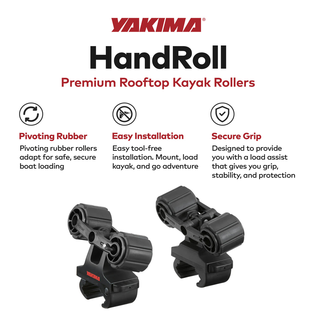 YAKIMA Rooftop Mounted Kayak Rack for Vehicles, Set of 2 Kayak Rollers(Open Box)