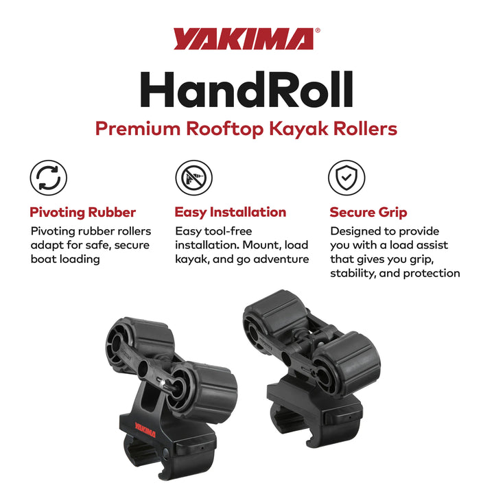 YAKIMA Rooftop Mounted Kayak Rack for Vehicles, Set of 2 Kayak Rollers(Open Box)