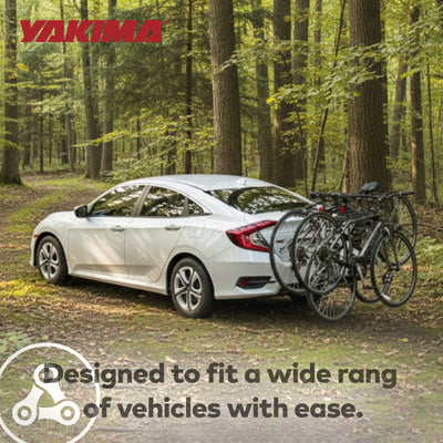 Yakima Car Trunk Compact Foldable 3 Bicycle Mount Rack Carrier, Black (Open Box) - VMInnovations