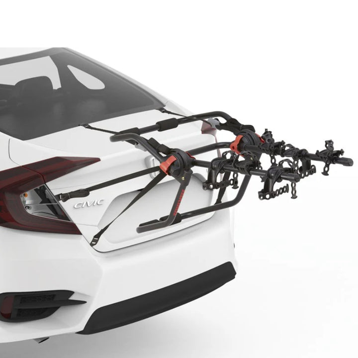 Yakima HangOut Car Trunk Compact Foldable 3 Bicycle Mount Rack Carrier, Black