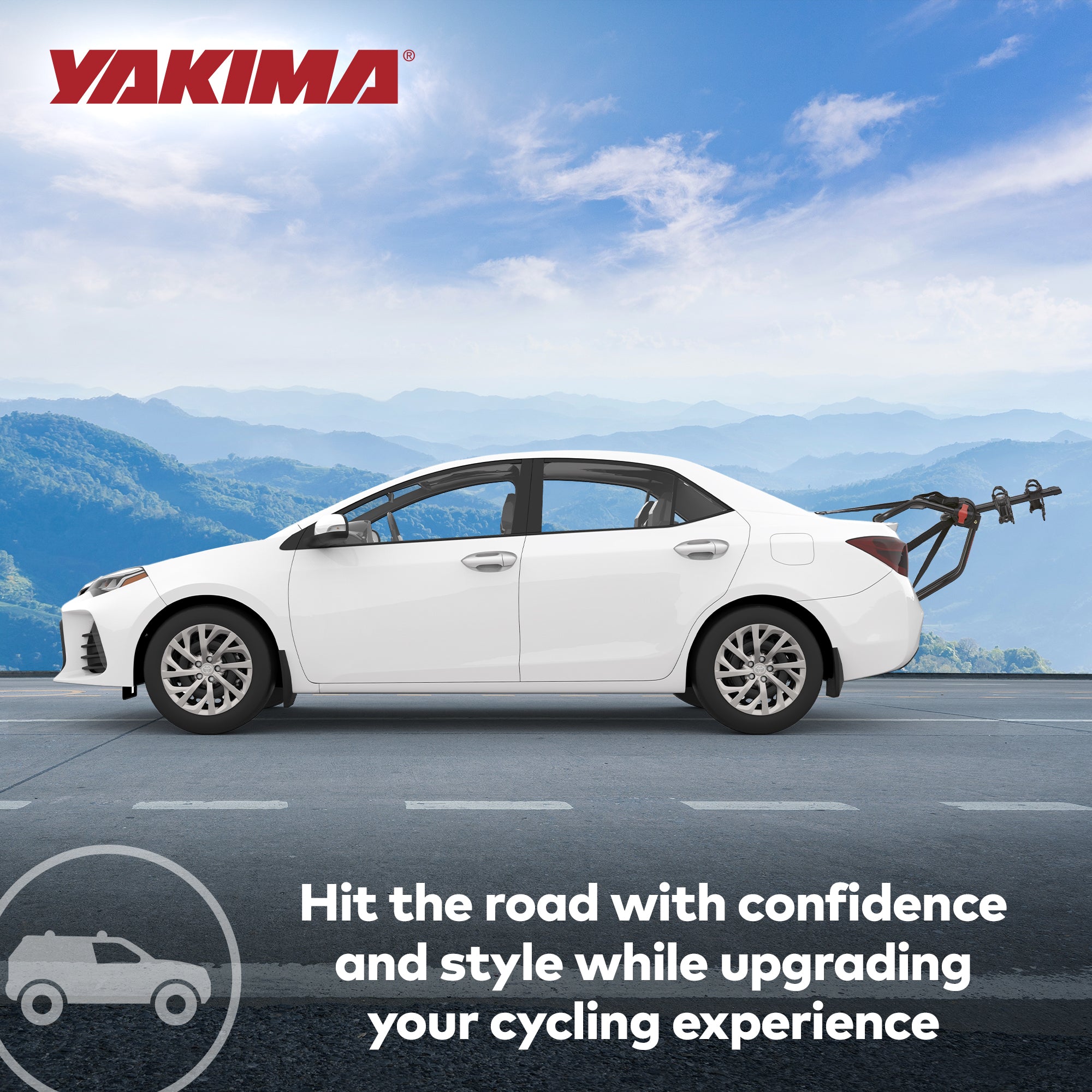 Yakima HangOut Car Trunk Compact Foldable 2 Bicycle Mount Rack, Black (Used) - VMInnovations