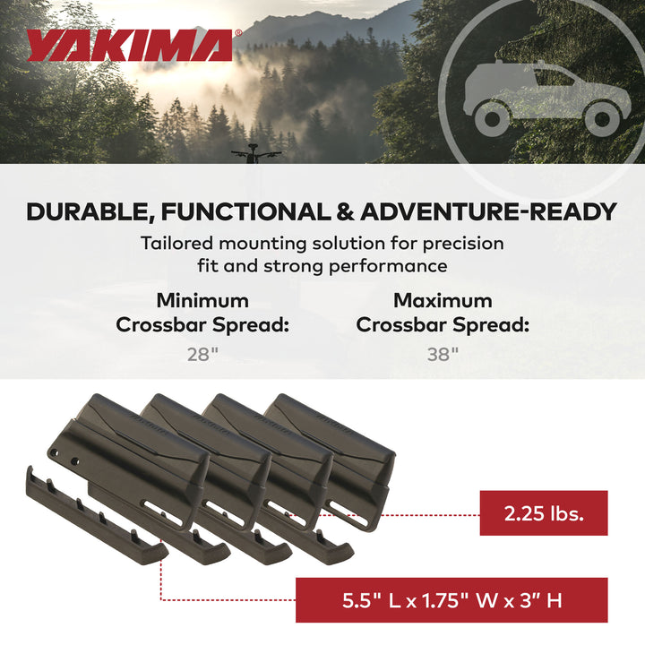 YAKIMA Landing Pad 19 Tower Mounting Accessory, Compatible with SkyLine Towers - VMInnovations