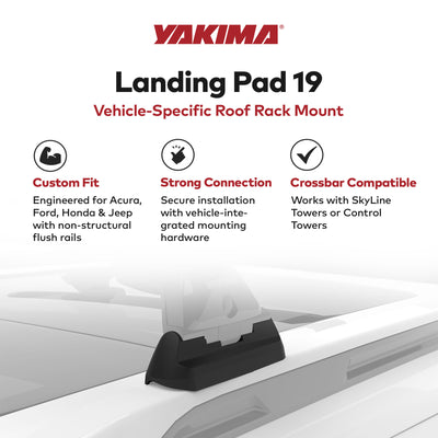 YAKIMA Landing Pad 19 Tower Mounting Accessory, Compatible with SkyLine Towers - VMInnovations