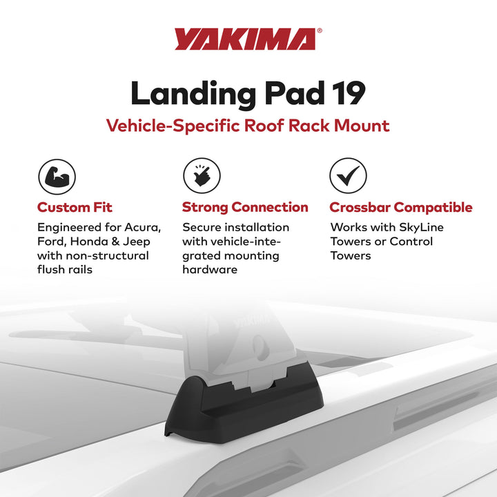 YAKIMA Landing Pad 19 Tower Mounting Accessory, Compatible with SkyLine Towers - VMInnovations